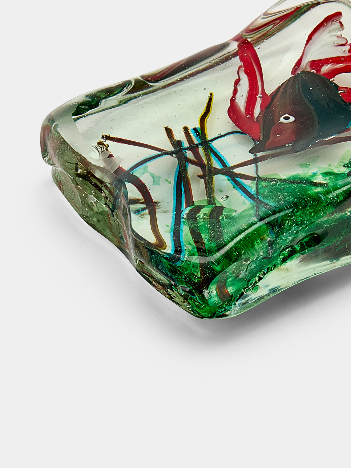 Antique and Vintage - 1940s Alfredo Barbini for Cenedese Fish Murano Glass Paperweight - Multiple - ABASK