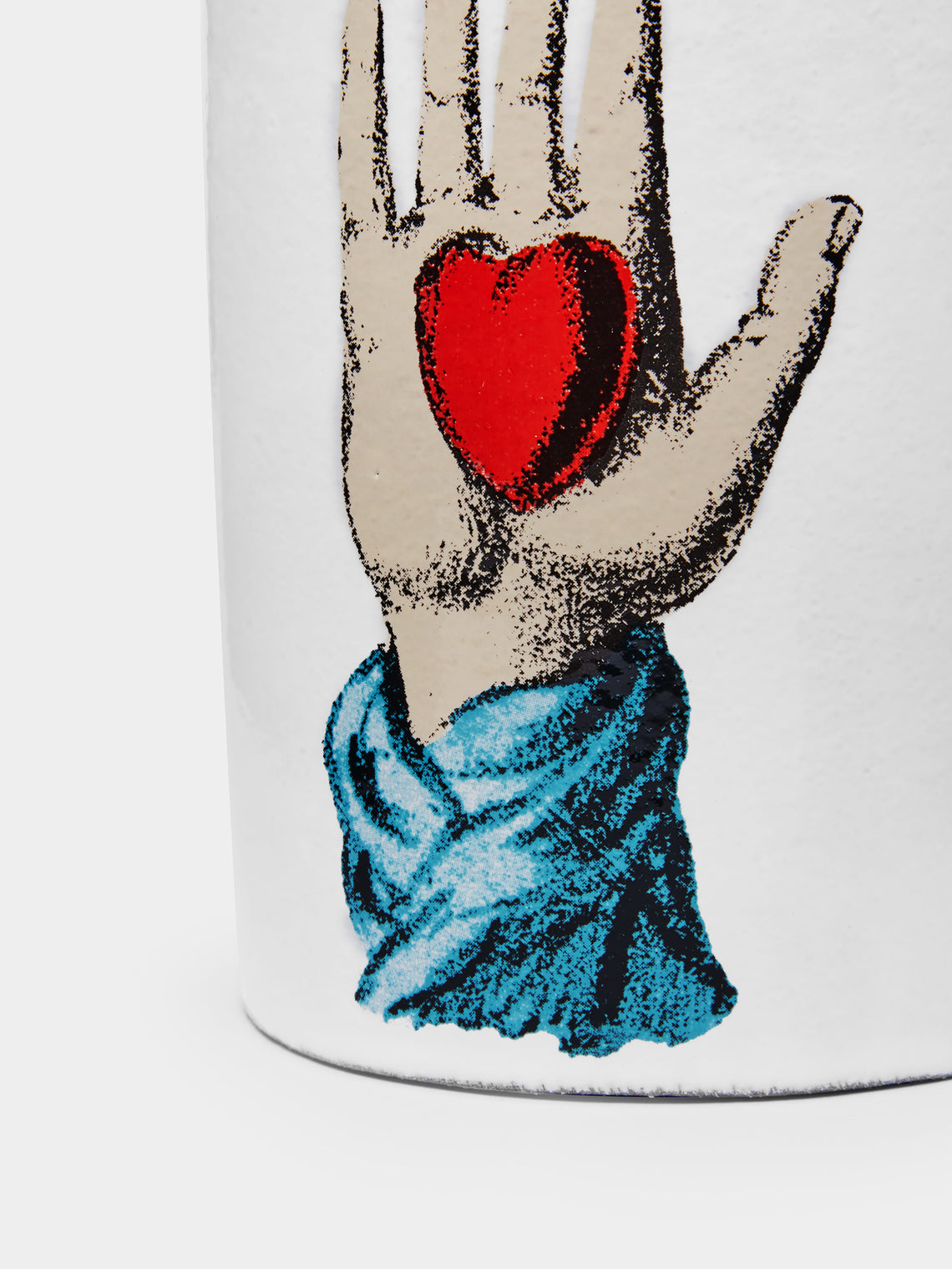 Astier de Villatte - Heart in Hand Hand-Glazed Ceramic Vase -  - ABASK