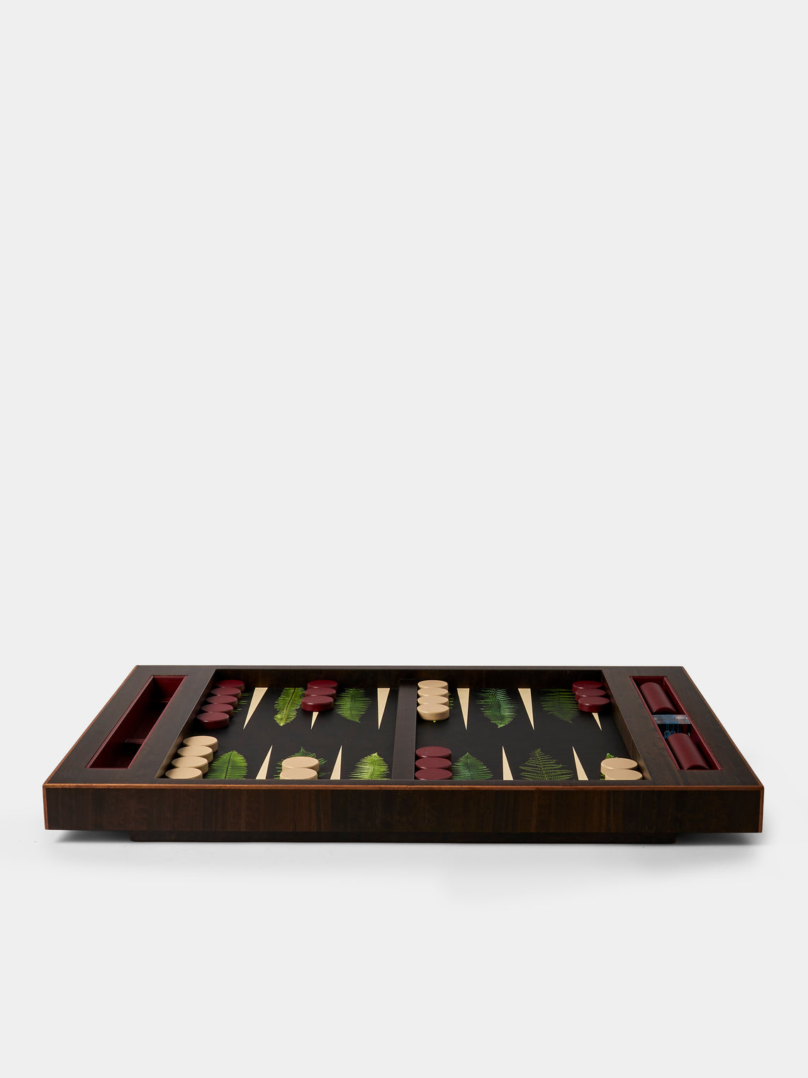 Alexandra Llewellyn - Forest Fern Wood Backgammon Set - Brown - ABASK