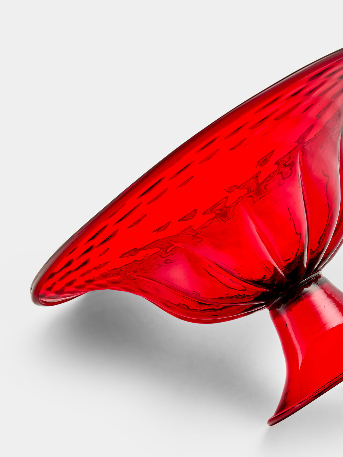 Antique and Vintage - 1930s Venini Murano Glass Bowl - Red - ABASK