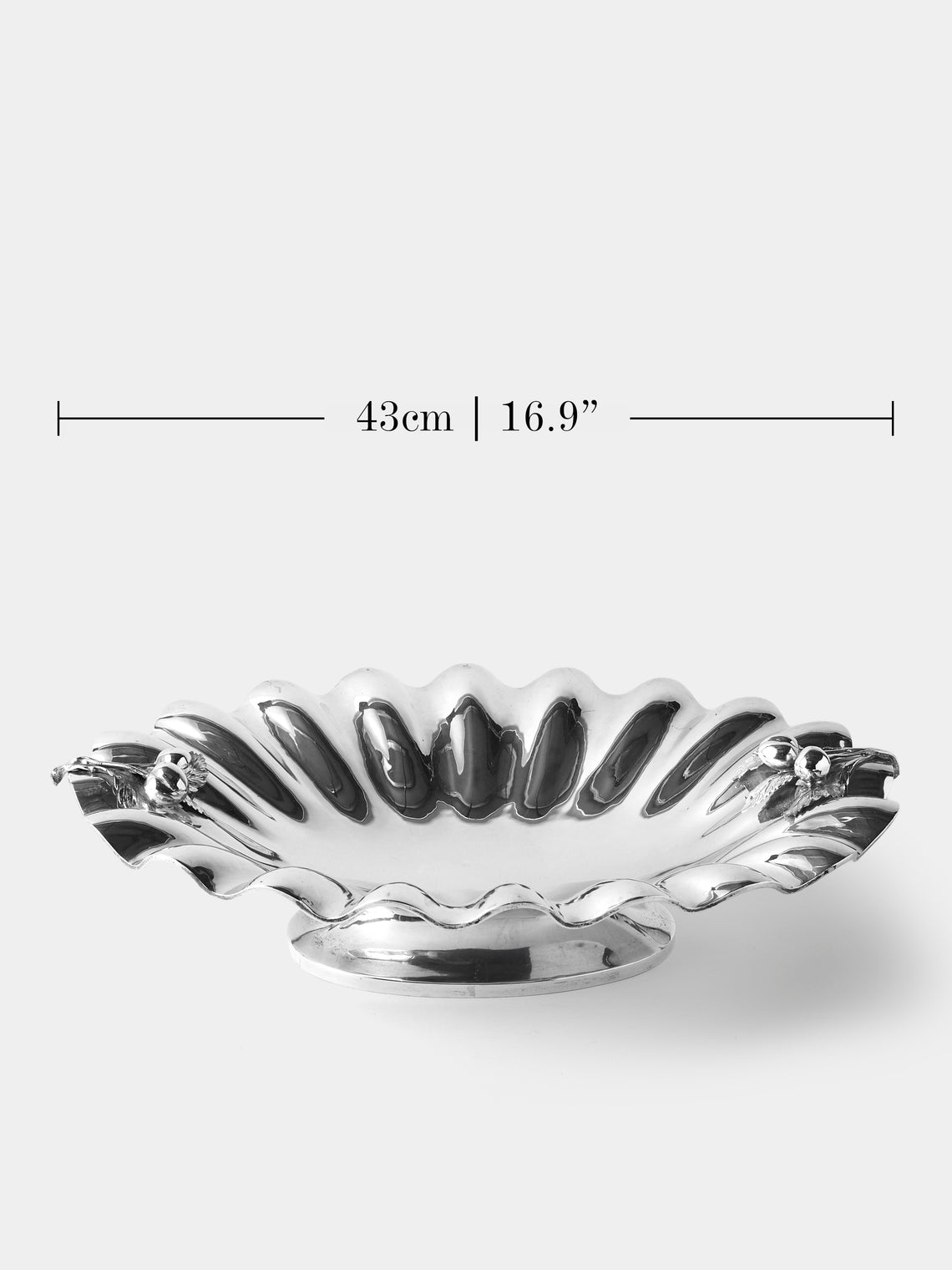 Antique and Vintage - 1920s Romeo Miracoli Solid Silver Fruit Bowl - Silver - ABASK