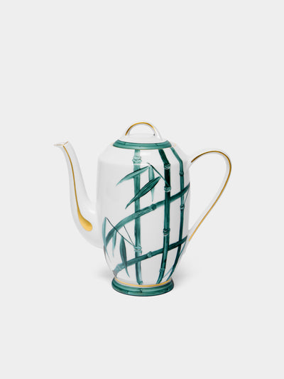 Marie Daage - Jardin d'Arashiyama Hand-Painted Porcelain Coffee Pot - White - ABASK - 
