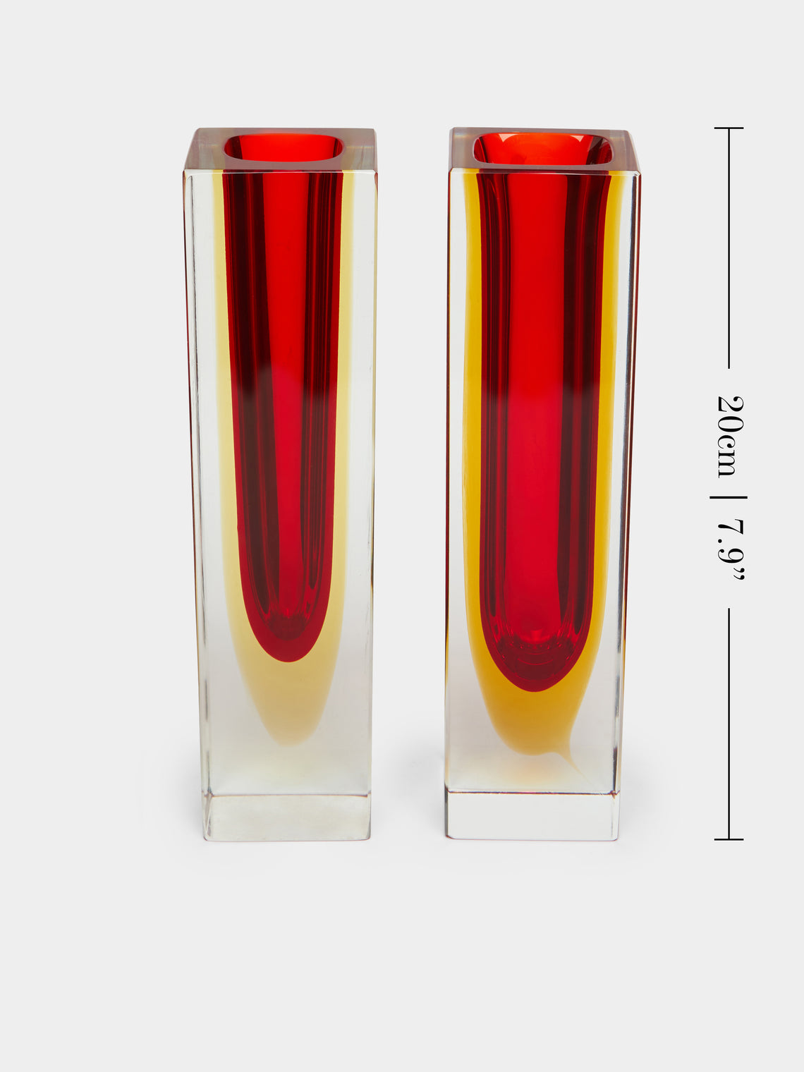 Antique and Vintage - 1970s Sommerso Murano Glass Bud Vases (Set of 2) -  - ABASK