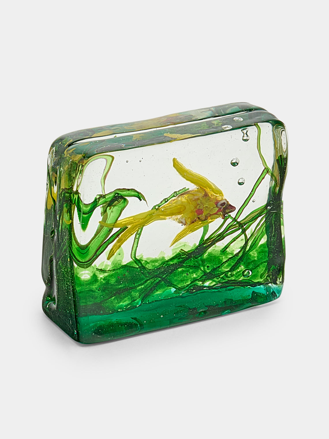 Antique and Vintage - 1940s Alfredo Barbini for Cenedese Fish Murano Glass Paperweight - Multiple - ABASK