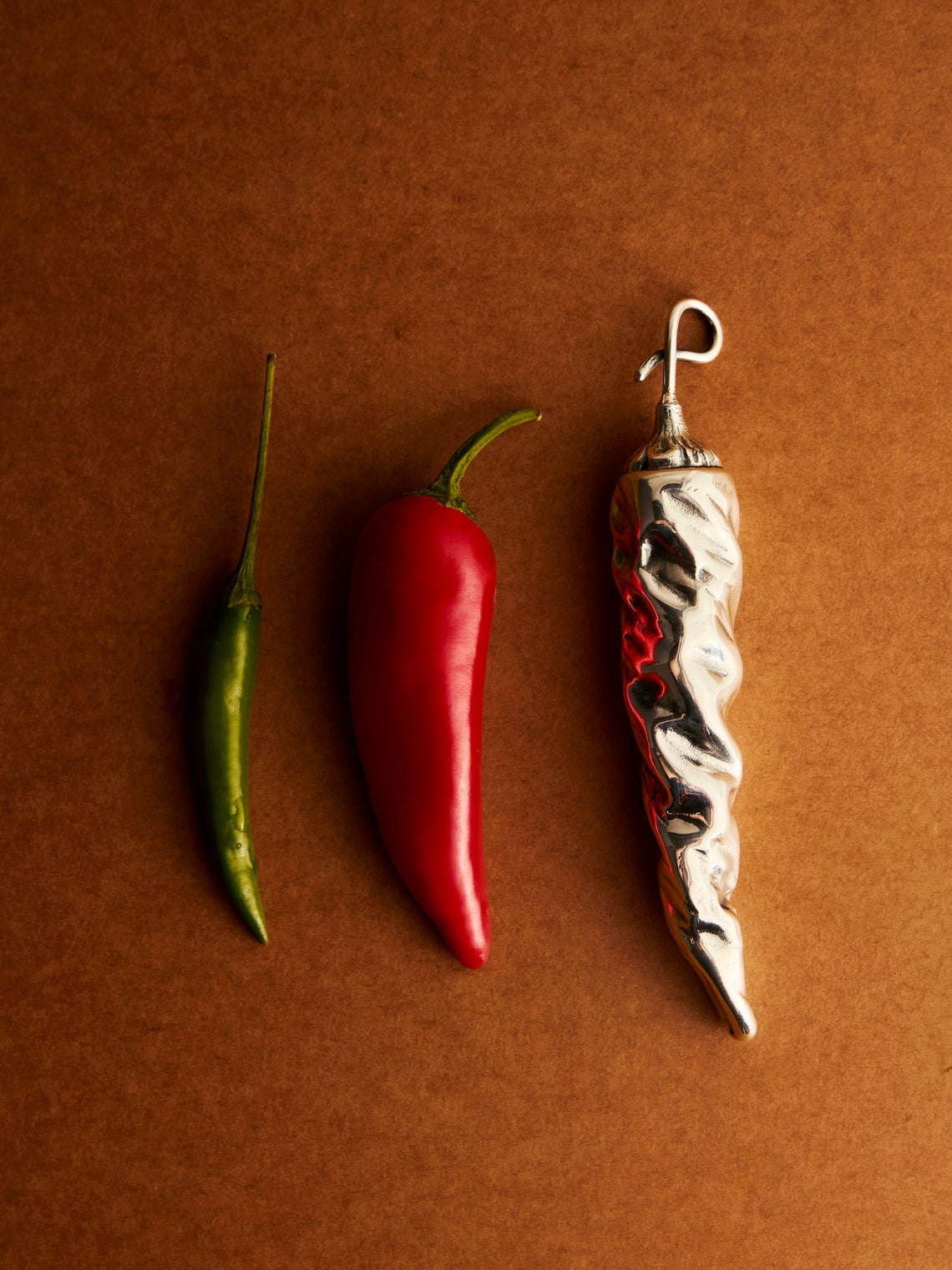 Antique and Vintage - 1970s Buccellati Solid Silver Chilli - Silver - ABASK