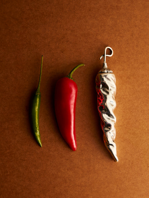 Antique and Vintage - 1970s Buccellati Solid Silver Chilli - Silver - ABASK
