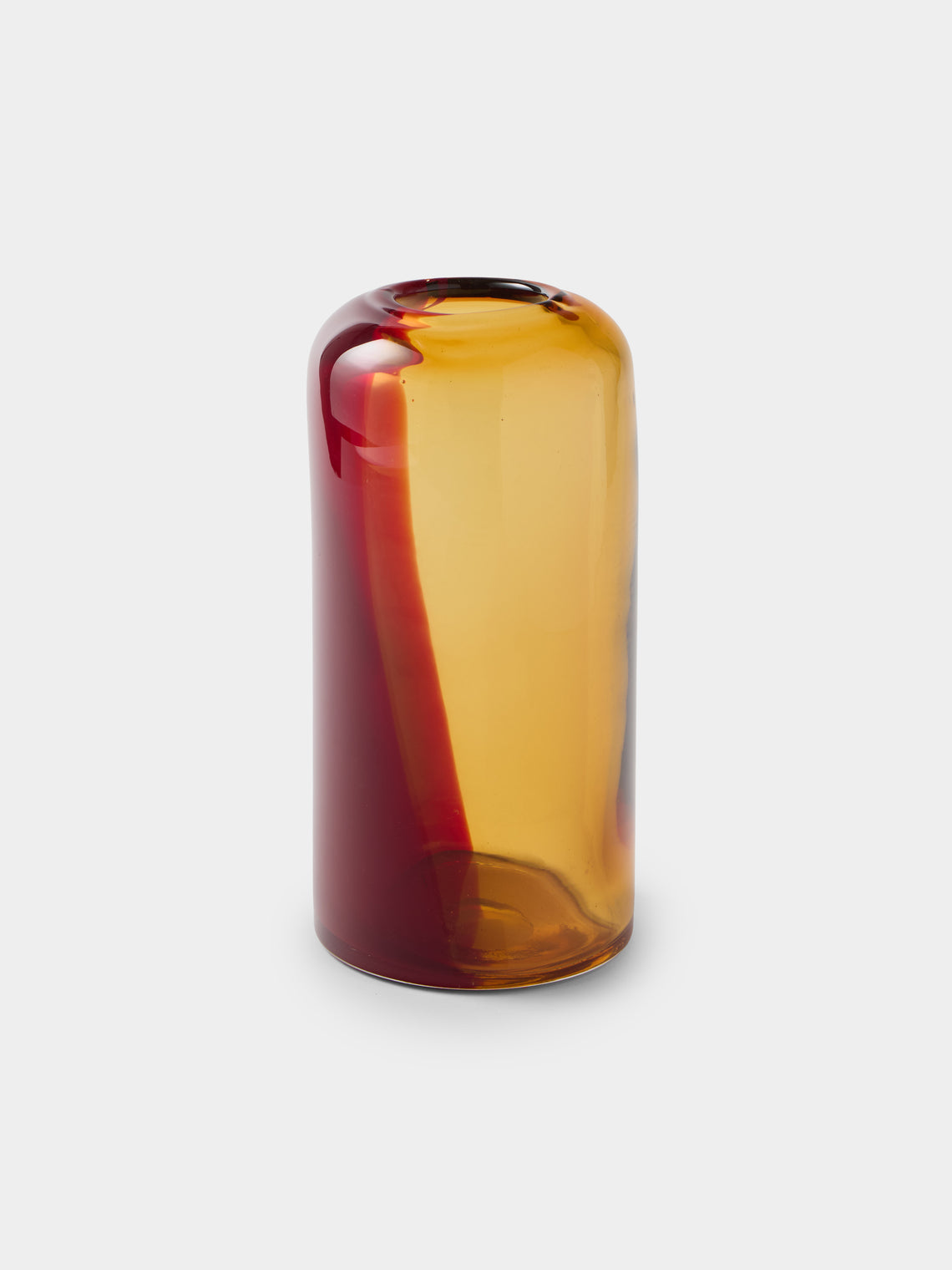 Antique and Vintage - 1960s Sommerso Murano Glass Vase (10in/25cm) - Red - ABASK - 