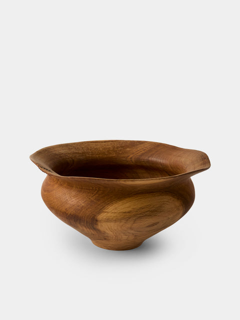 Iida Woodturning - Hand-Turned Oil-Finish Oak Bowl - Brown - ABASK - 