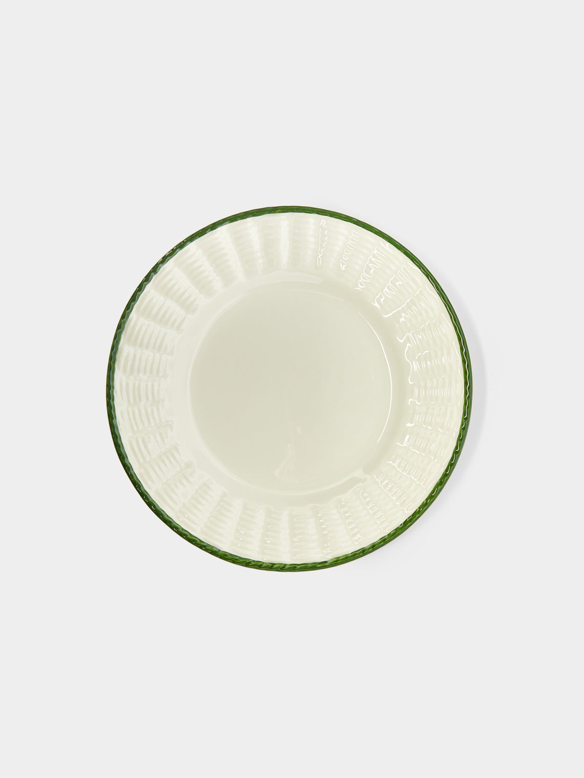 Este Ceramiche - Wicker Hand-Painted Ceramic Dessert Plates (Set of 4) -  - ABASK - 
