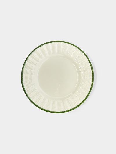 Este Ceramiche - Wicker Hand-Painted Ceramic Dessert Plates (Set of 4) -  - ABASK - 