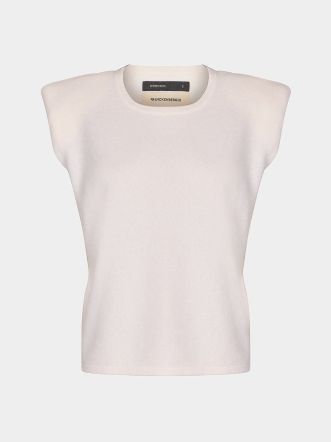 Frenckenberger - SL Mini Shoulder Cashmere Sleeveless Top -  - ABASK - 