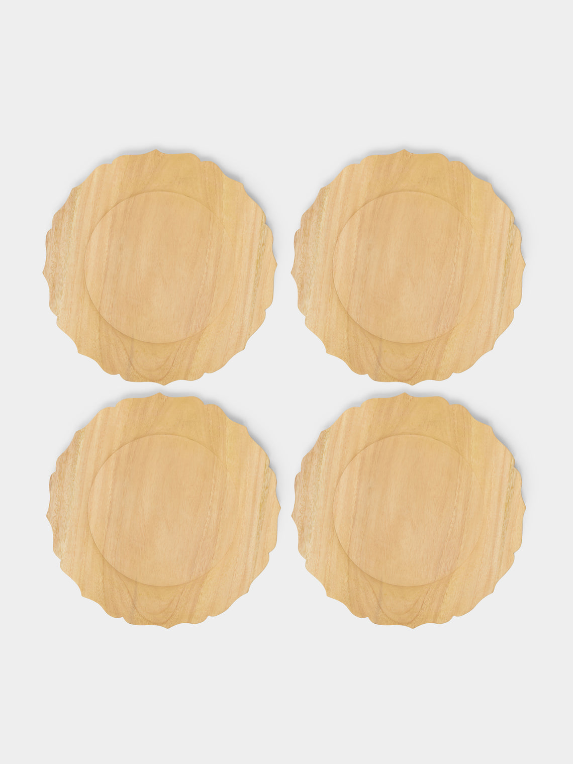 CasaLatina - Selva Melina Wood Charger Plates (Set of 4) -  - ABASK