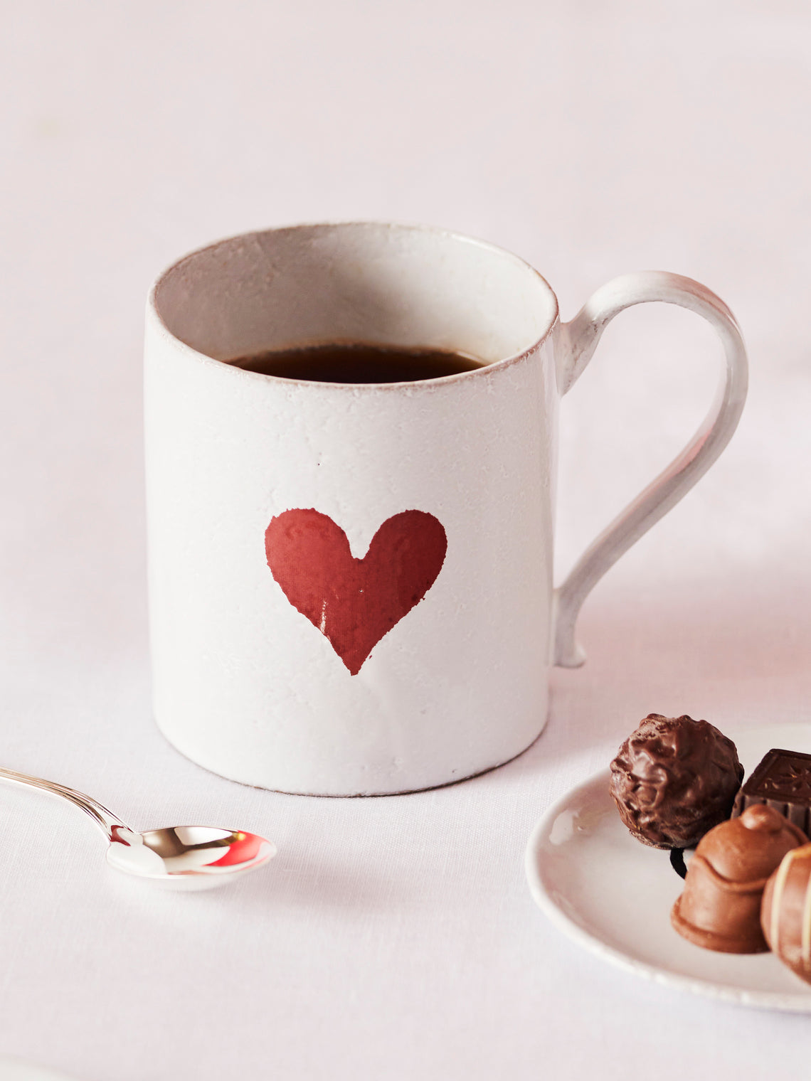 Astier de Villatte - Heart Hand-Glazed Ceramic Mug - White - ABASK