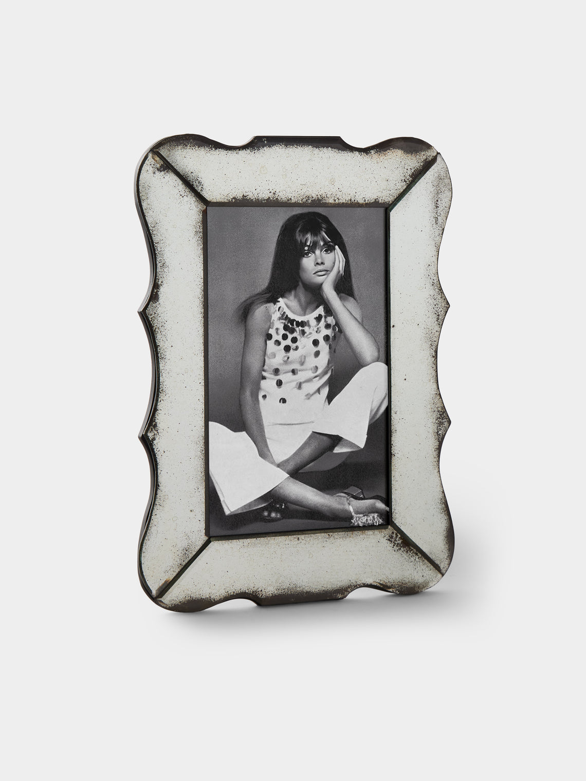 Borgo delle Tovaglie - Firenze Mirrored Glass Photo Frame - Silver - ABASK - 