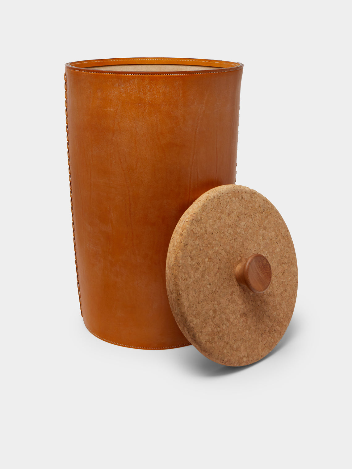 Otis Ingrams - Pithos Leather Laundry Basket -  - ABASK