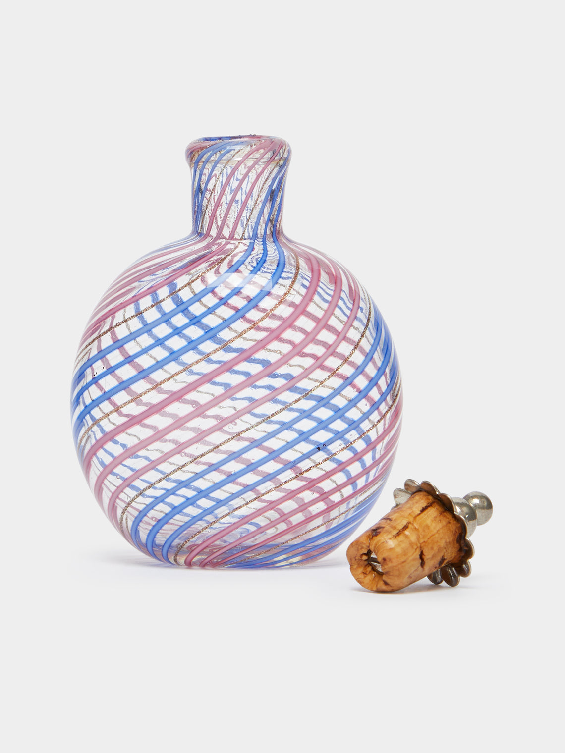 Antique and Vintage - Early 20th Century Murano Spiral Perfume Bottle -  - ABASK