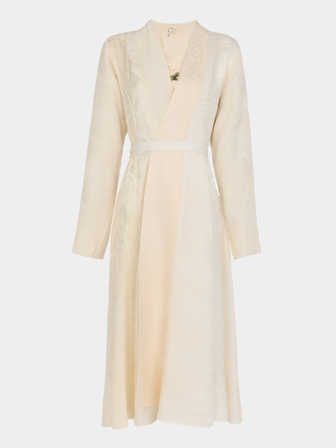 Considered Objects - Irregular Hand-Stitched Silk Robe - Cream - ABASK - 