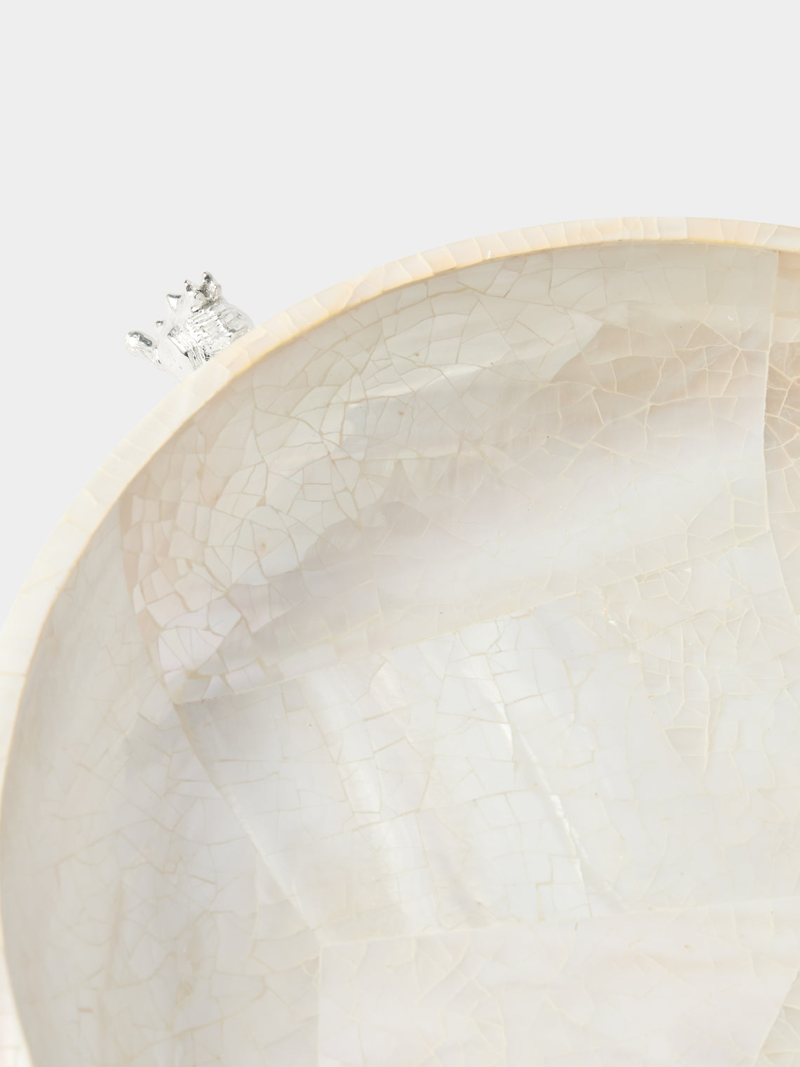 Objet Luxe - Seahorse Silver-Plated and Mother-of-Pearl Raised Bowl - Ivory - ABASK