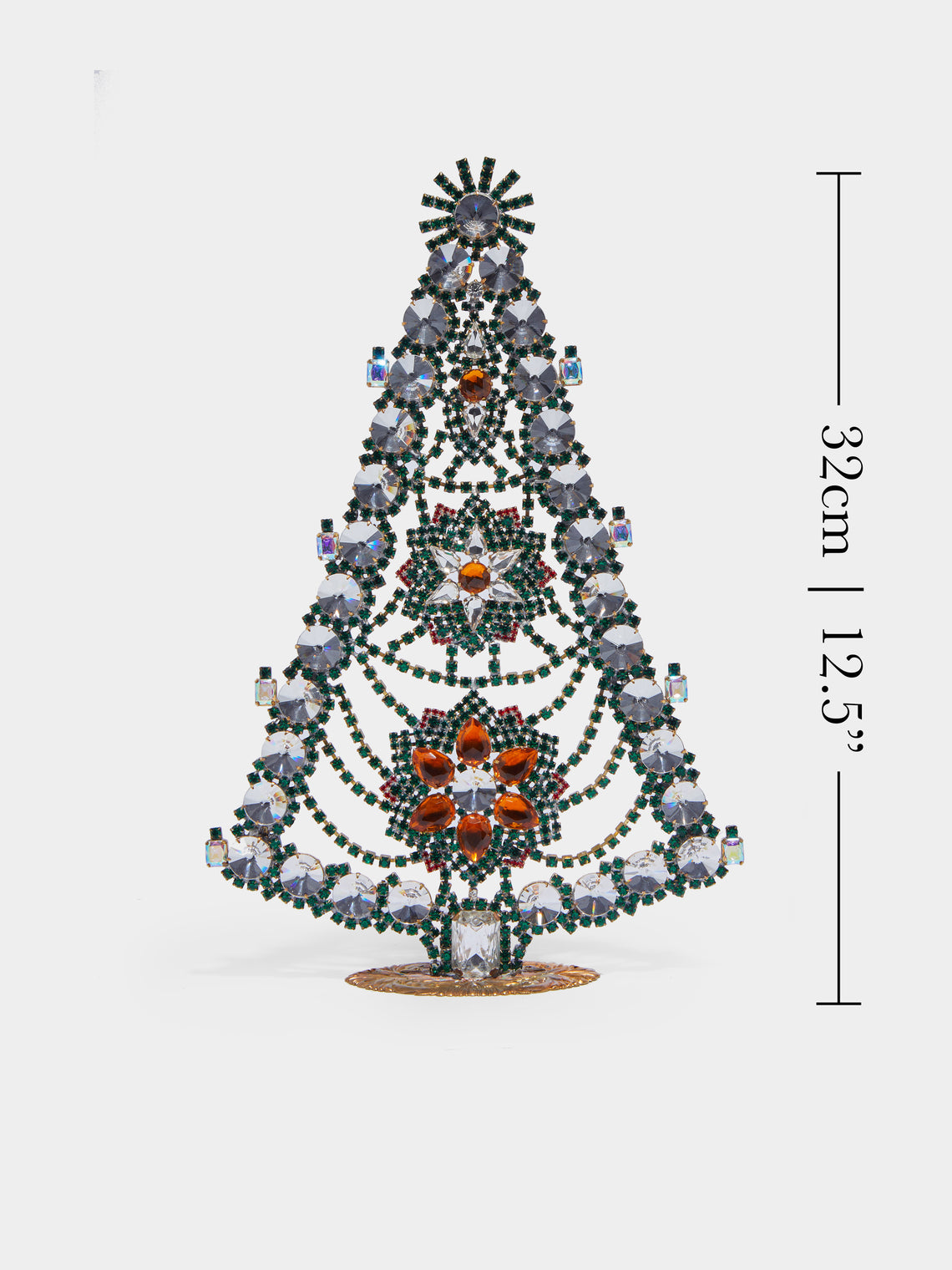 Antique and Vintage - 1930s Czech Jewelled Large Christmas Tree -  - ABASK