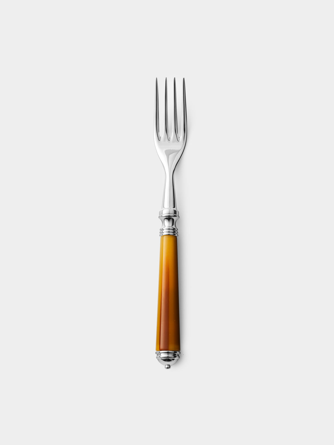 Alain Saint-Joanis - Marbella Dark Horn Resin Dessert Cutlery (Set of 4) - Brown - ABASK