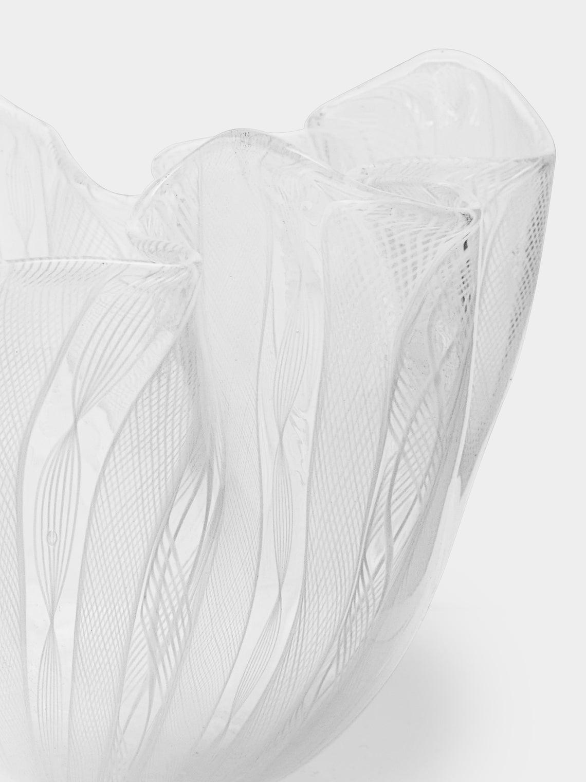 Antique and Vintage - 1950s Venini Fazzoletto Hand-Blown Murano Glass Vases (Set of 2) -  - ABASK