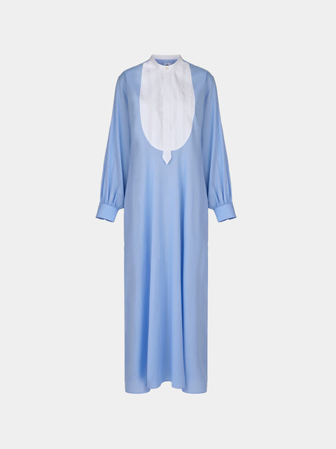 Sebline - Painter’s Cotton Shirt Dress | Size: S - Light Blue - ABASK - 
