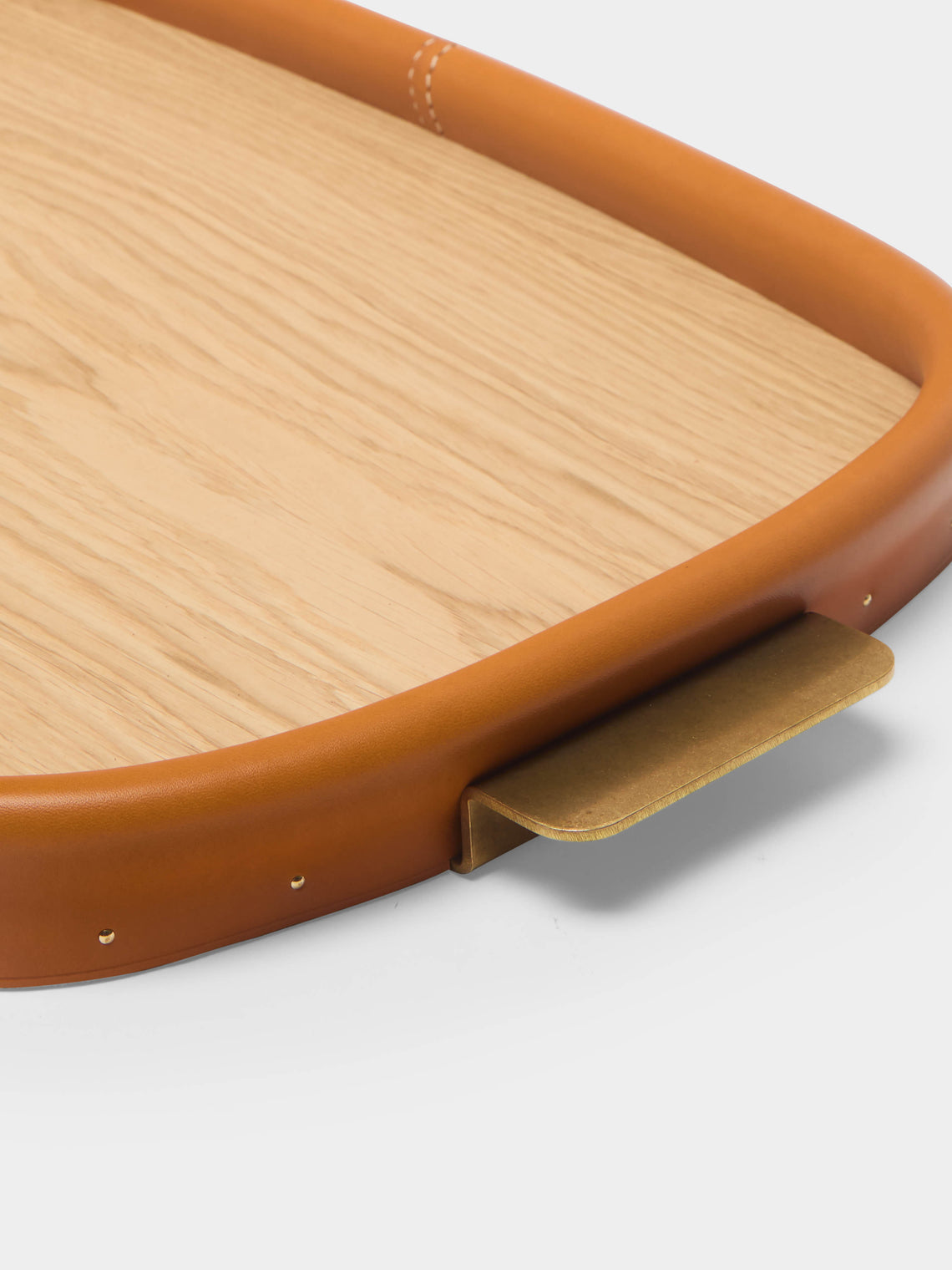 Otis Ingrams - Bolster Leather and Wood Tray -  - ABASK