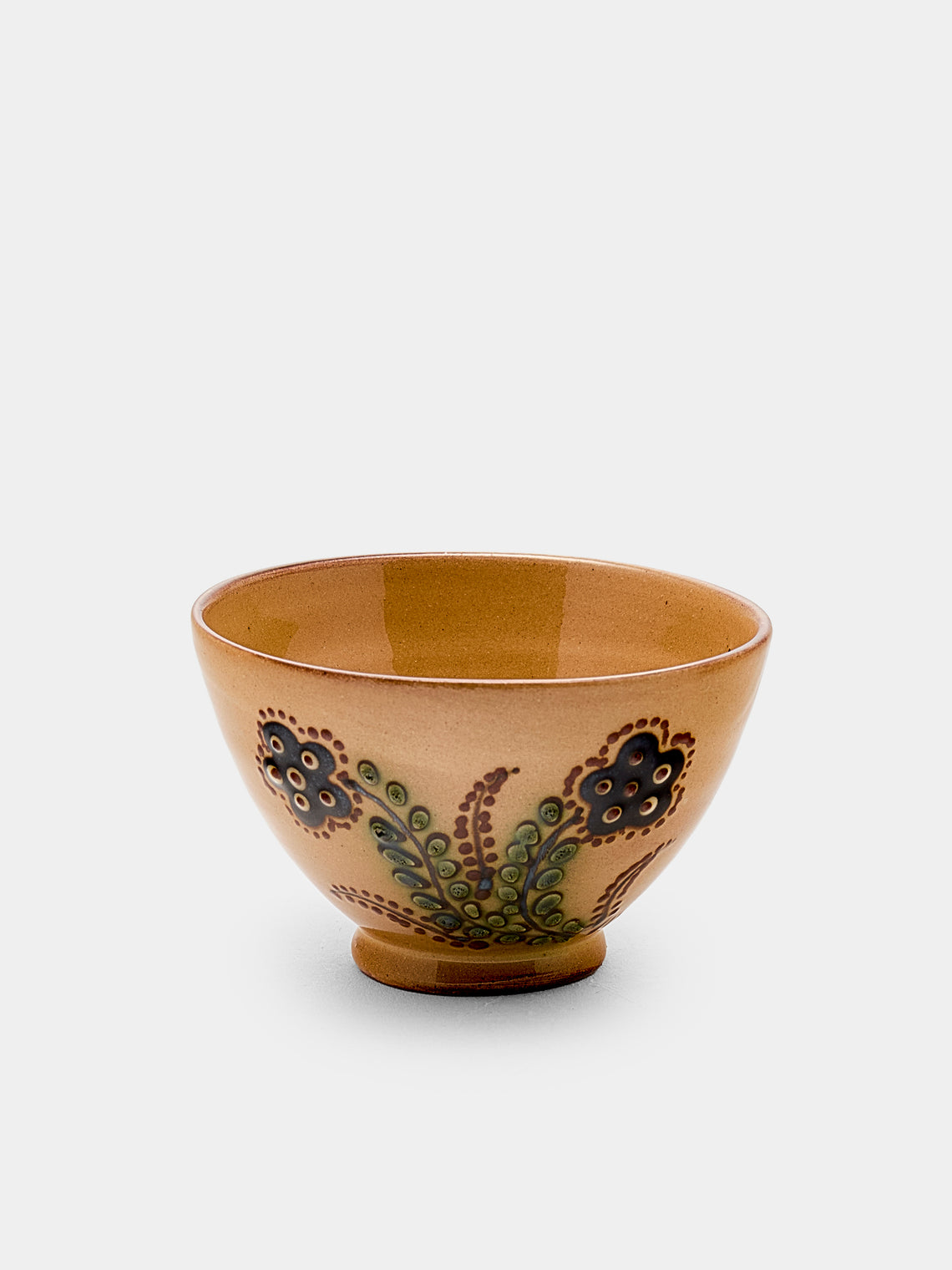 Poterie d’Évires - Flowers Hand-Painted Ceramic Petit Bowls (Set of 6) - Cream - ABASK