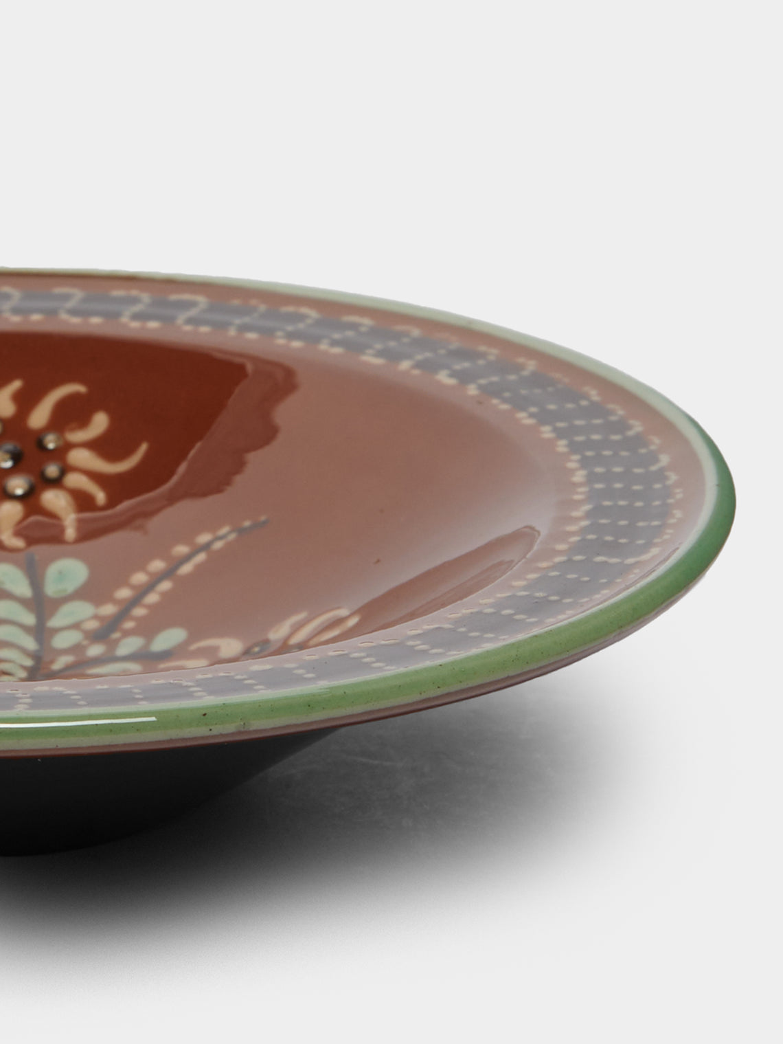 Poterie d’Évires - Flowers Hand-Painted Ceramic Breakfast Bowls (Set of 2) -  - ABASK