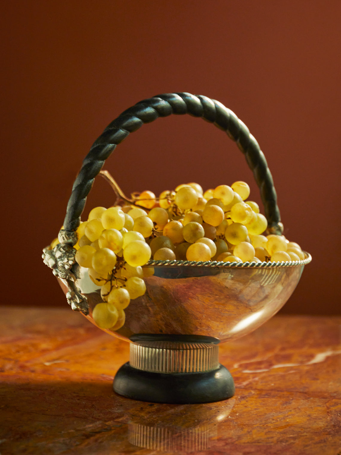 Antique and Vintage - 1920s Solid Silver Grape Bowl -  - ABASK