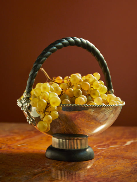 Antique and Vintage - 1920s Solid Silver Grape Bowl -  - ABASK