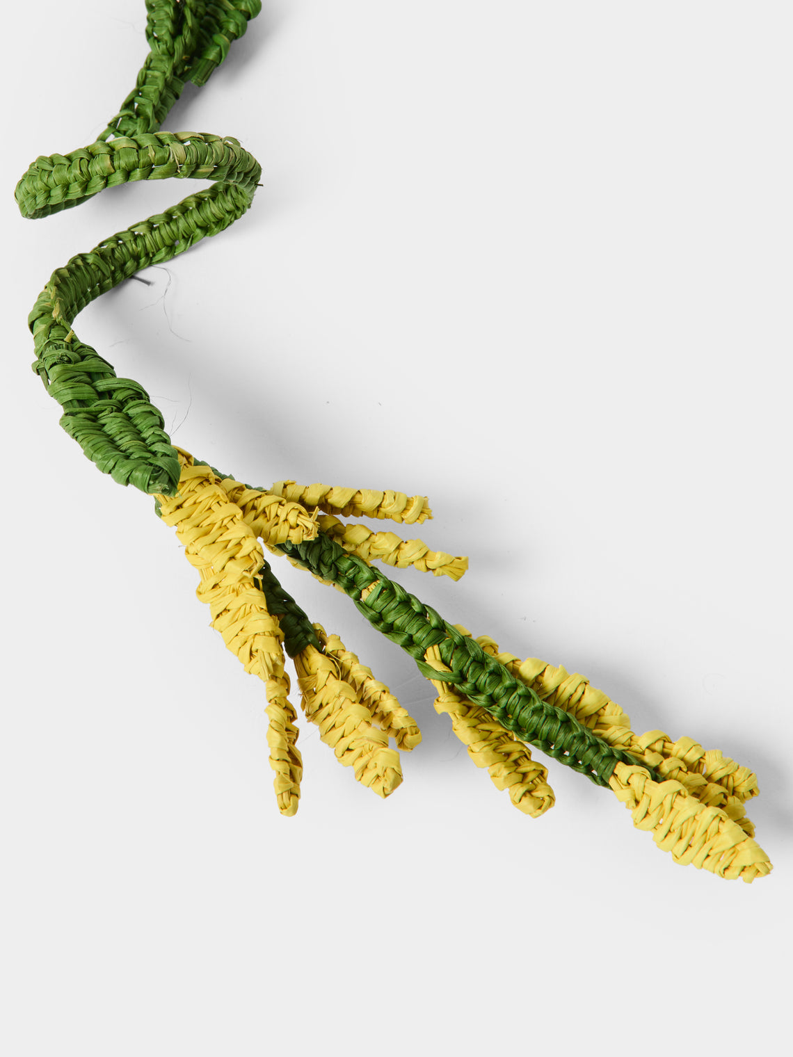 Artesanías del Atlántico - | Set of 4 | Golden Flower Handwoven Palm Napkin Rings - Yellow - ABASK