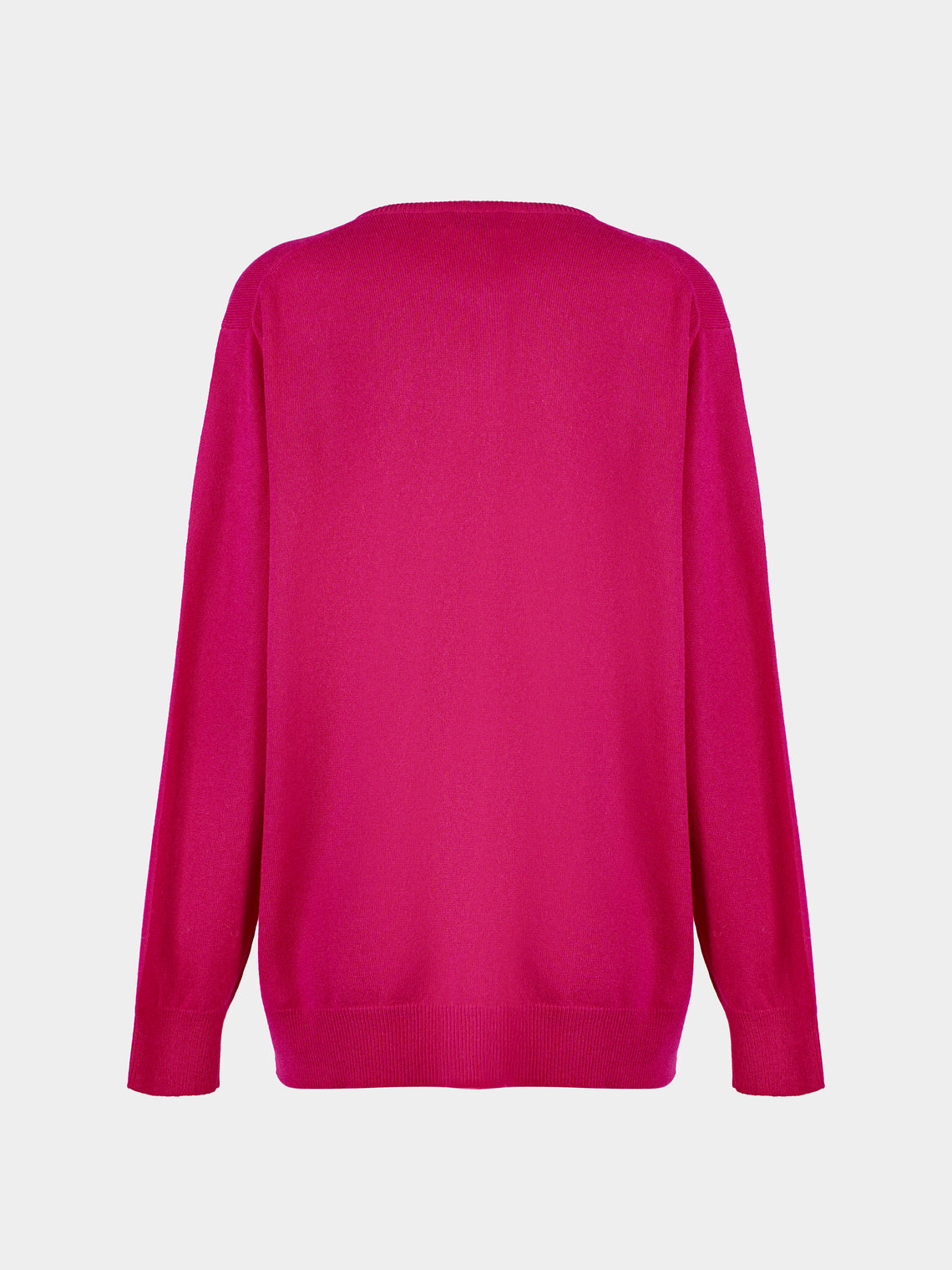 Ryan Roche - Cashmere Lightweight Oversized Cardigan | Size: S - Pink - ABASK