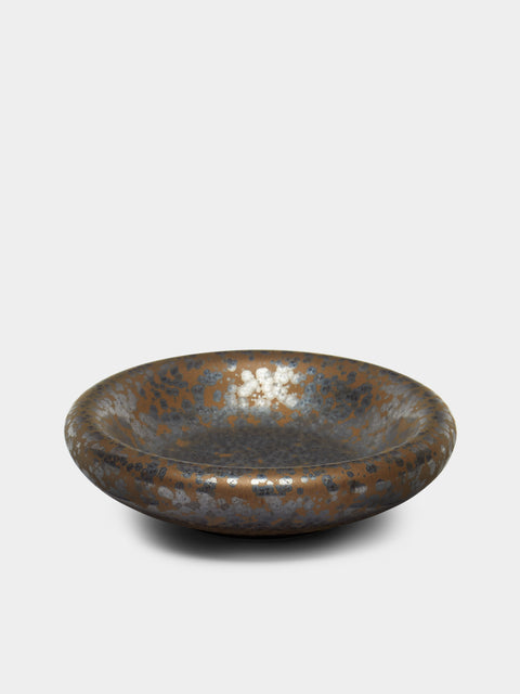 Jaune de Chrome - Bubble Porcelain Soup Plate - Black - ABASK - 