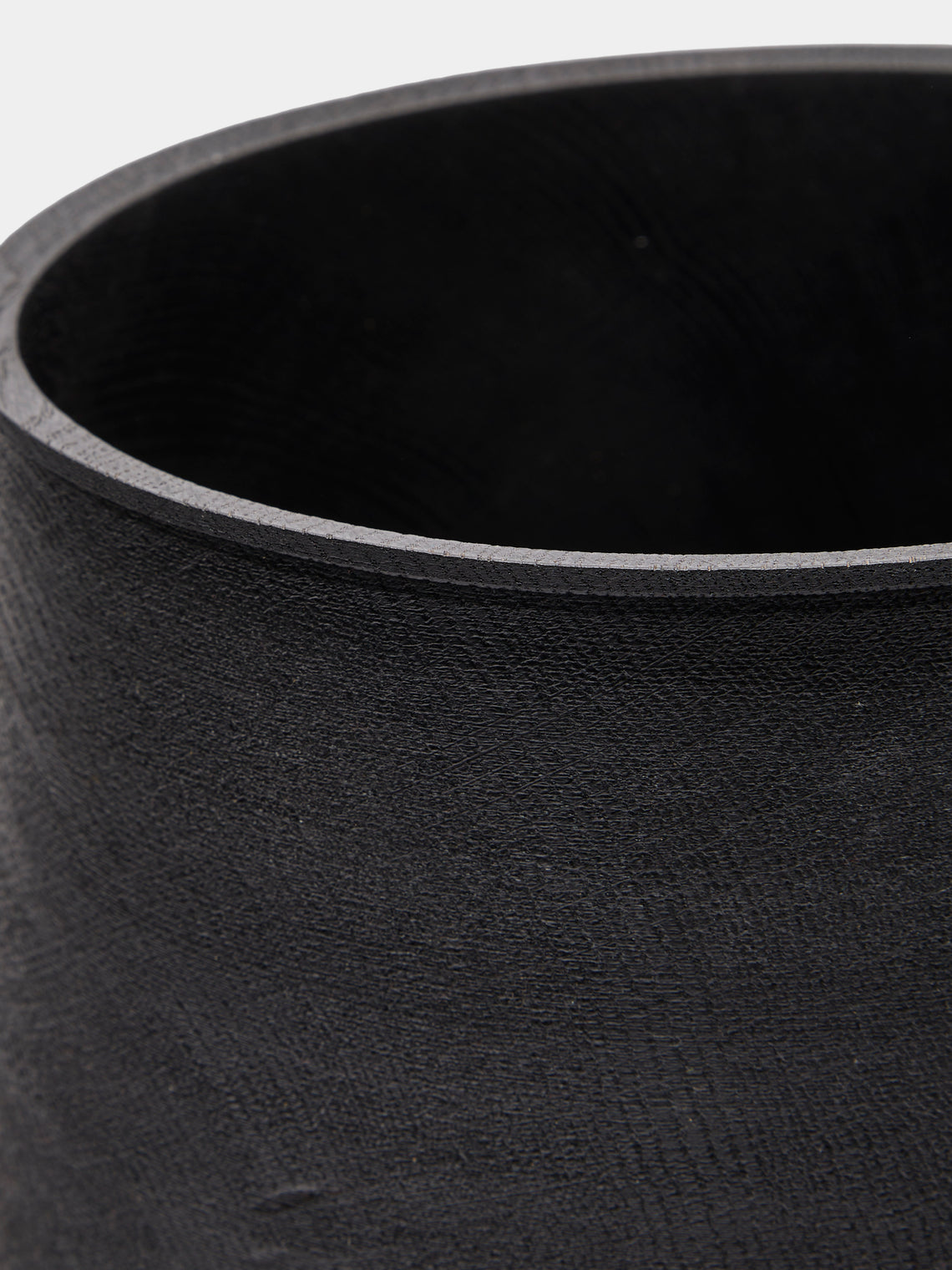 Felix Votteler - Wood Squared Vase - Black - ABASK