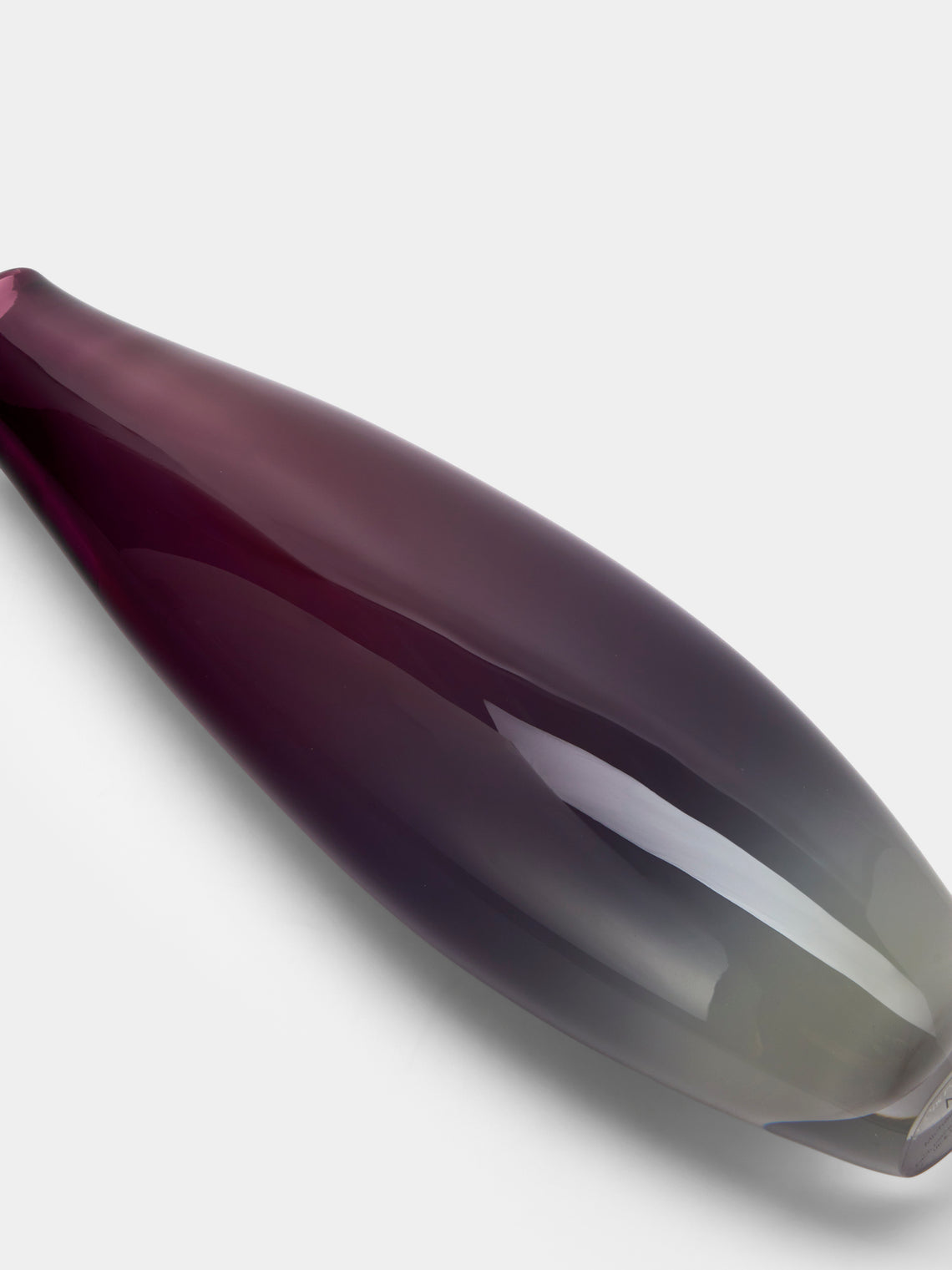 Michele Oberdieck - Cigarillo Hand-Blown Glass Vase (17.5in/44cm) - Purple - ABASK