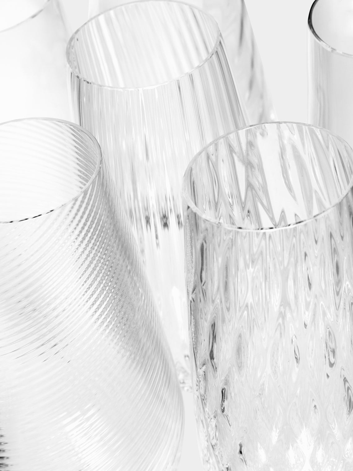 NasonMoretti - Tolomeo Hand-Blown Murano Glass Champagne Flutes (Set of 6) -  - ABASK