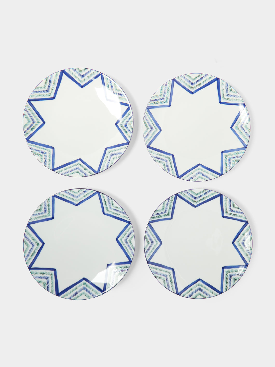 Molecot - Mallorca Porcelain Dessert Plates (Set of 4) -  - ABASK