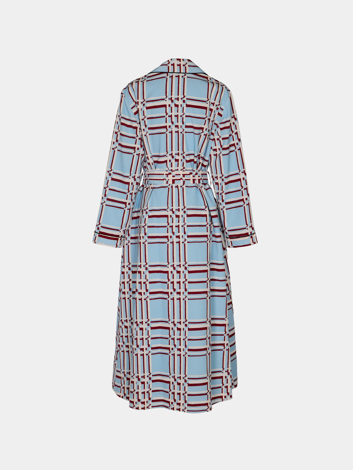 Emilia Wickstead - Georgette Painted-Grid Robe | Size: S -  - ABASK
