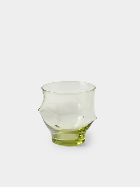 Nijima Glassworks - Hand-Blown Volcanic Glass Tumblers (Set of 2) - Green - ABASK - 