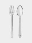 Puiforcat - Normandie Silver-Plated Serving Fork and Spoon - Silver - ABASK - 