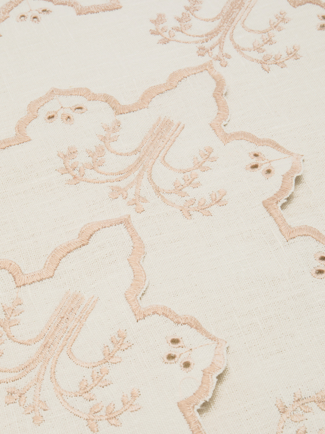 Borgo delle Tovaglie - Eden Embroidered Linen Placemats (Set of 4) - Natural - ABASK