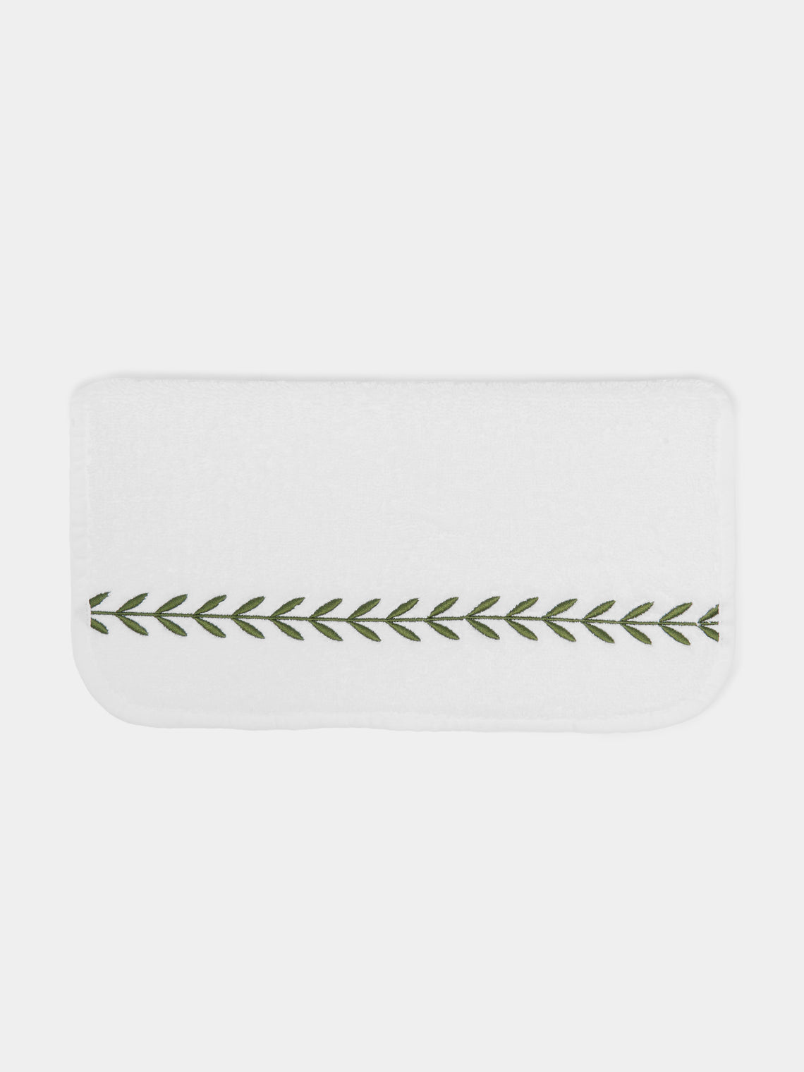 Heirlooms - Laurel Leaf Embroidered Egyptian Cotton Face Cloth -  - ABASK - 