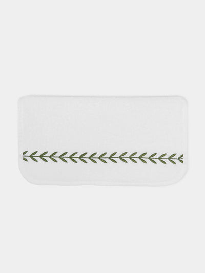 Heirlooms - Laurel Leaf Embroidered Egyptian Cotton Face Cloth -  - ABASK - 