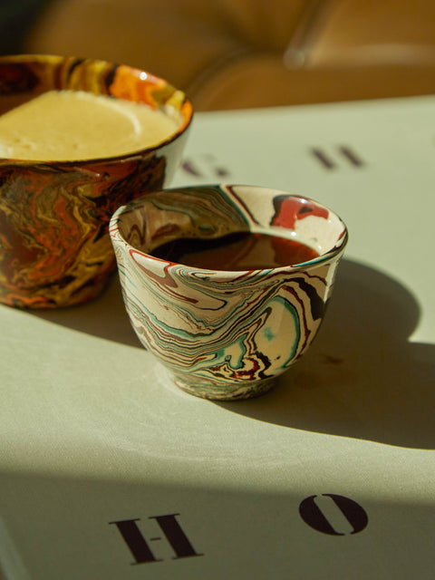 Atelier Saint-André Perrin - Marbled Ceramic Espresso Cup -  - ABASK
