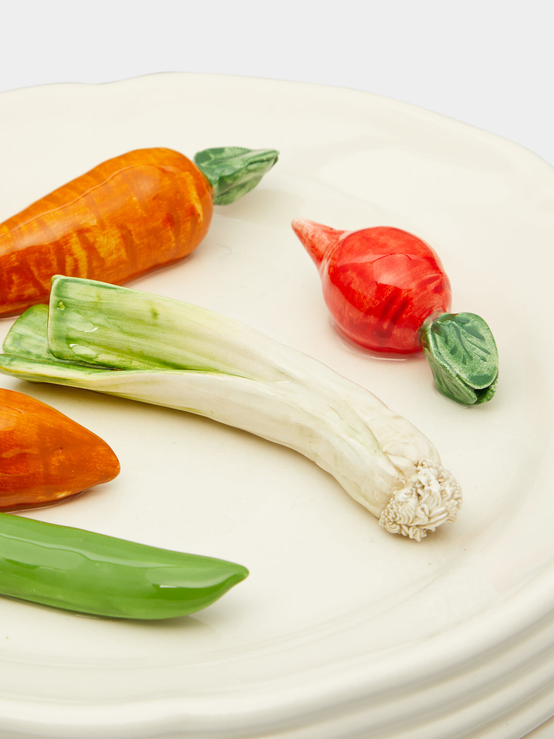Este Ceramiche - Vegetables Hand-Painted Ceramic Trompe-L'oeil Box -  - ABASK