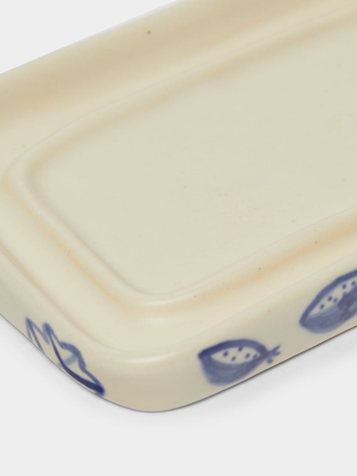 Azul Patagonia - Mushroom Hand-Painted Ceramic Butter Dish -  - ABASK