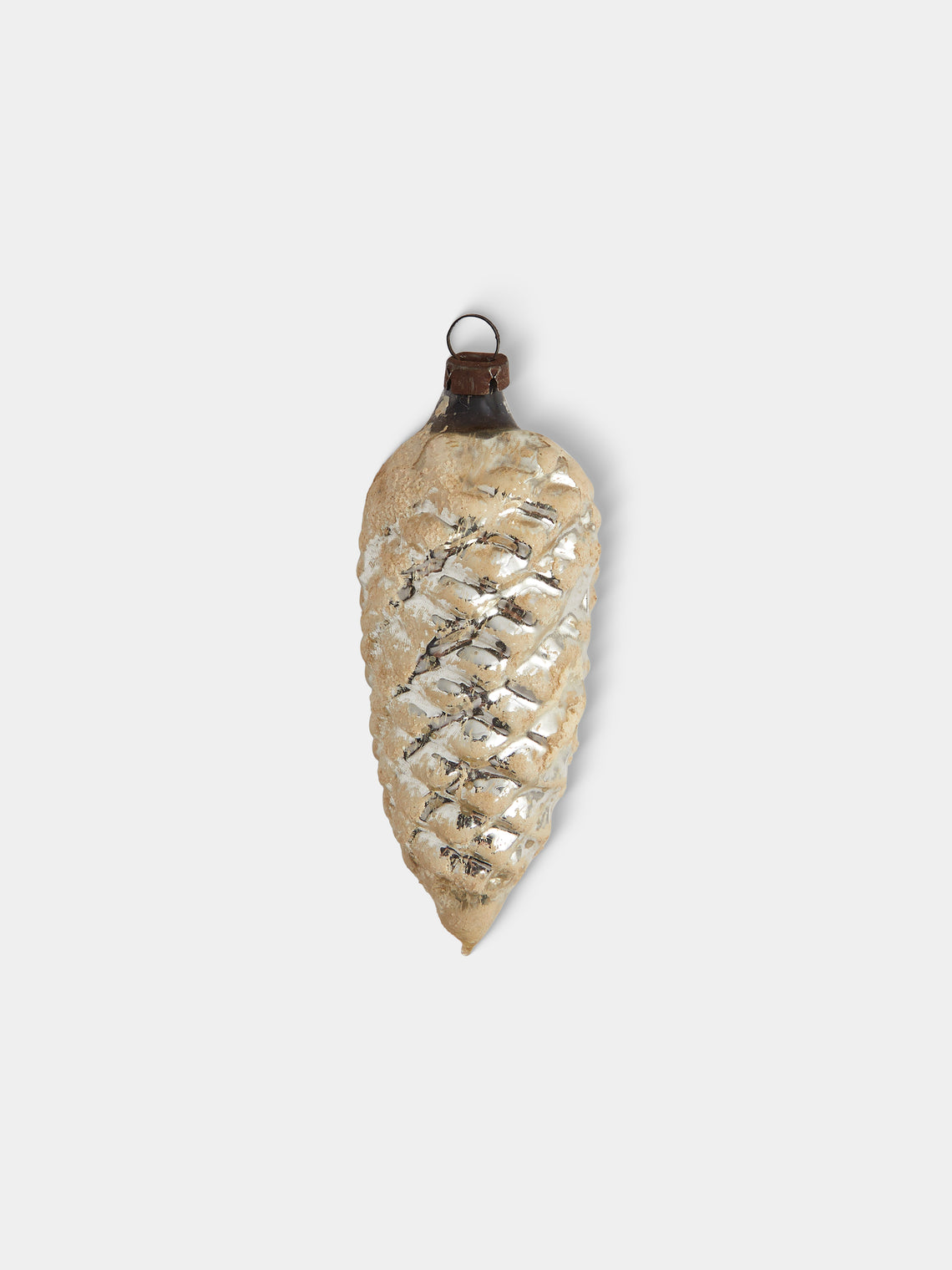Antique and Vintage - Early-20th-Century Pinecones Glass Baubles (Set of 12) - Silver - ABASK