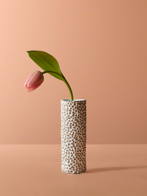 Astier de Villatte - Petit Pois Hand-Glazed Ceramic Vase - White - ABASK