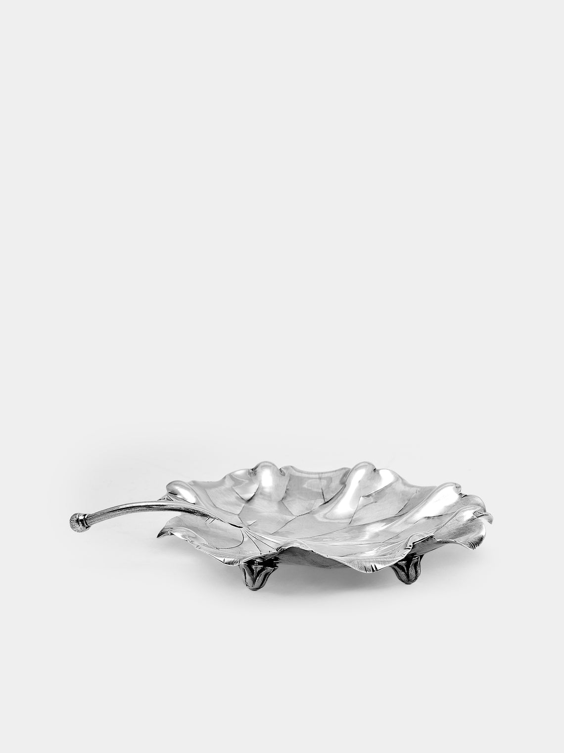 Antique and Vintage - 1970s Buccellati Solid Silver Geranium Leaf - Silver - ABASK - 